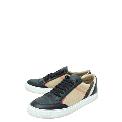 burberry itcaloc935mon|Burberry Black Checked Sneakers 38.5 – The Closet.